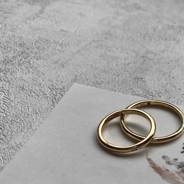 【4℃ BRIDAL(ヨンドシーブライダル)の口コミ】 元々いくつかインターネットで候補を決めていて、つけた瞬間これだと思い…