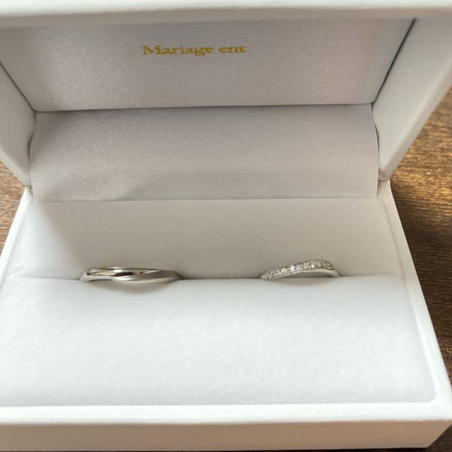 【Mariage ent(マリアージュエント)の口コミ】 おそろい感のあるデザインかよかったので、同じブランドの同じ商品で買う…