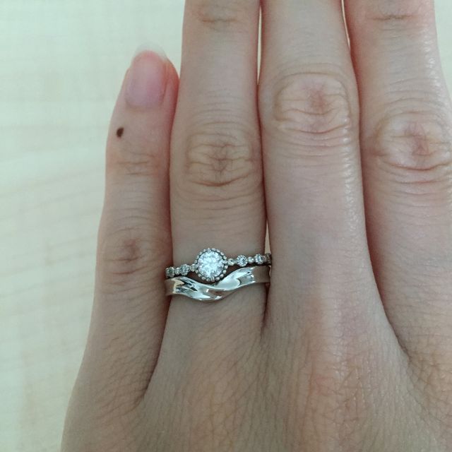 【JEWELRY  KAMATA(ジュエリーかまた)の口コミ】 ダイヤ自体を選ぶことができ、ハート&アローをきちんと実際にスコープ…