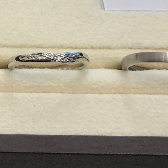 【雅-miyabi- の口コミ】 ダイヤ入りで少しデザインの入った指輪を探していて、おすすめされた1つで…