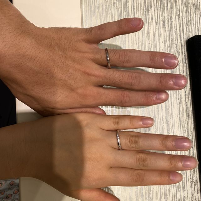 【TRECENTI(トレセンテ)の口コミ】 ダイヤモンドが曲線に入っているため上から見たときだけではなく、前から…