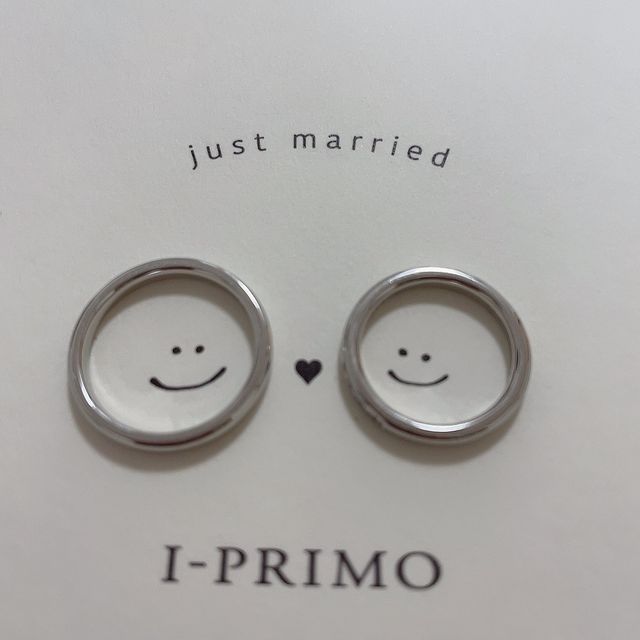 【アイプリモ(I-PRIMO)の口コミ】 自分で好きな石の数や幅など選べてシンプルな物にしたかったため大好きな…