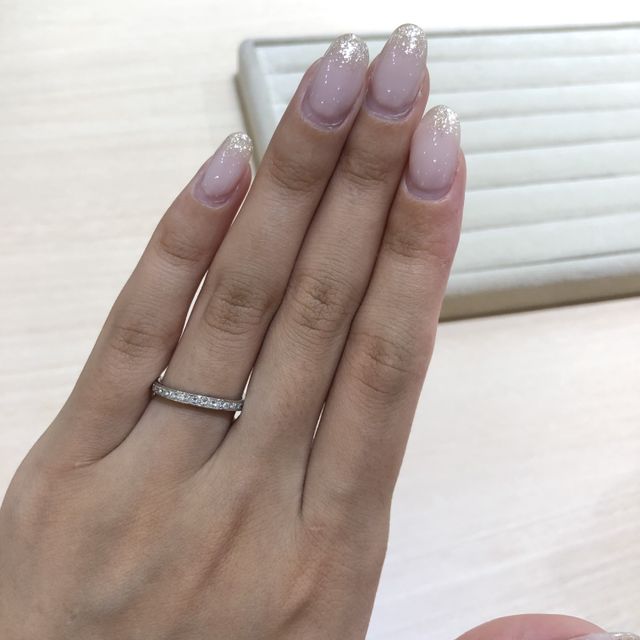 【TRECENTI(トレセンテ)の口コミ】 ハーフエタニティで探していました。とてもキラキラと素敵な商品で綺麗で…