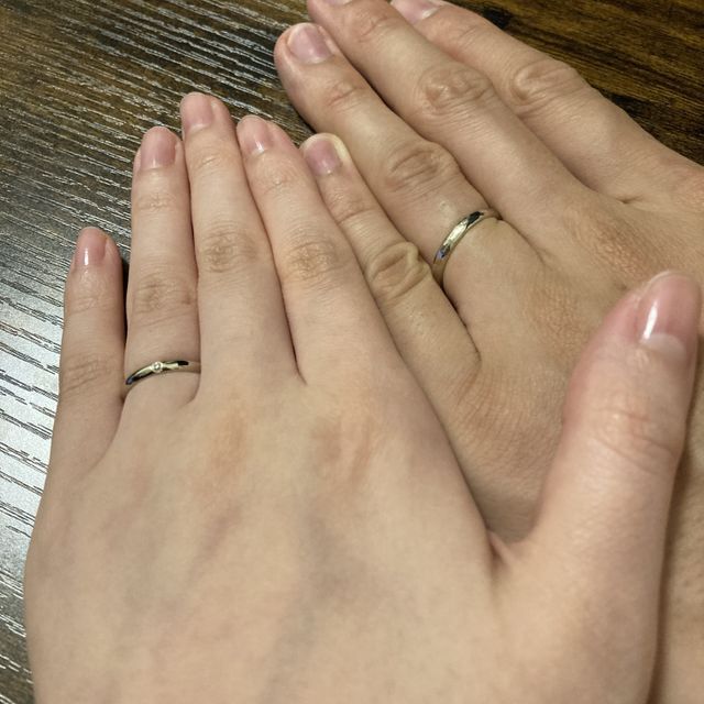 【ついぶ工房の口コミ】 結婚指輪の決め手は、手作りは絶対忘れられない思い出になるのでそれを重…