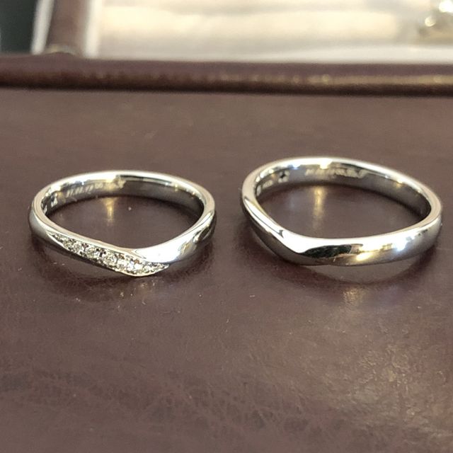 【彩乃瑞(IRONOHA)の口コミ】 色々なデザインを見てまわって何個かに絞り、最終的にはエンゲージと組合…