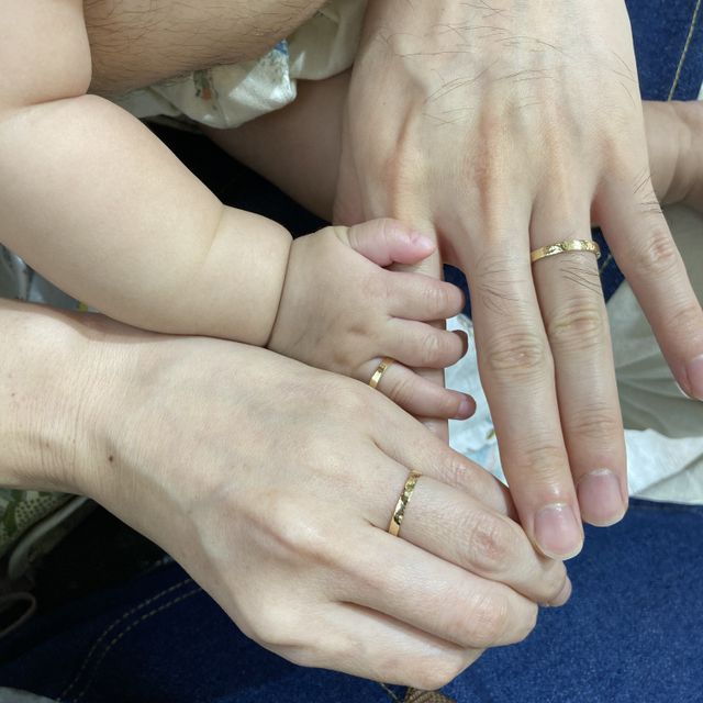 【湘南彫金工房 andfuseの口コミ】 素材、デザイン、太さなどすべて選ぶことができました。ベビーリングはデ…