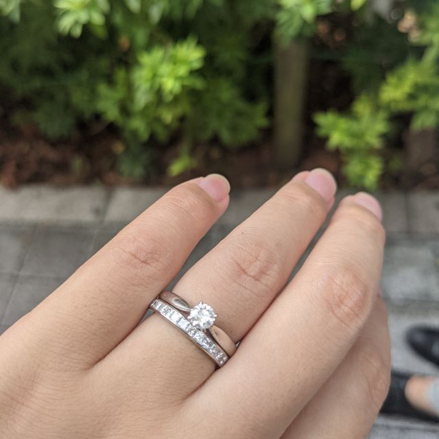 【TANZO.(鍛造指輪)の口コミ】 石どれのしにくいエタニティーリングを探しており、こちらを購入しました…