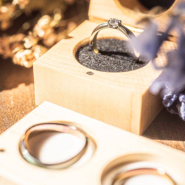 【SORA(ソラ)の口コミ】 元々SORAのリングのカラフルなのに上品な色合いが好きで結婚指輪はSORAで…