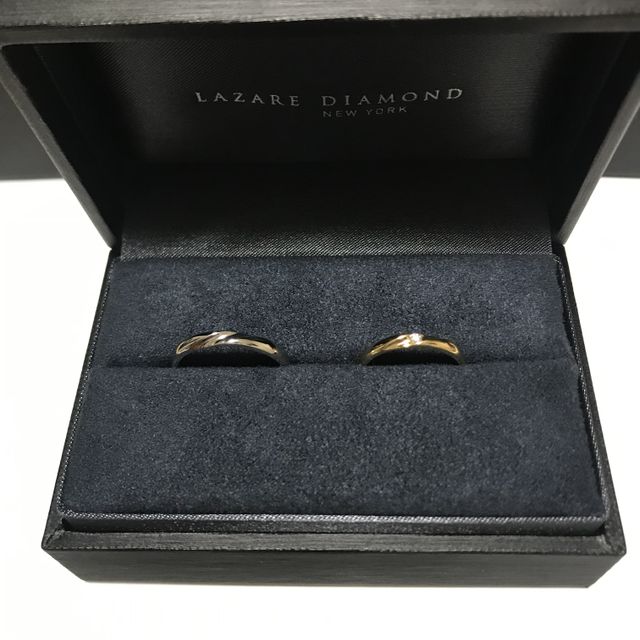 【ラザール ダイヤモンド(LAZARE DIAMOND)の口コミ】 シンプルなのに、少しデザインが入ってて尚且つダイヤモンドが入っている…