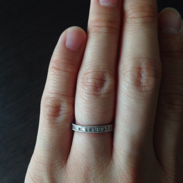 【JEWELRY  KAMATA(ジュエリーかまた)の口コミ】 ミル打ちの指輪を探していたのとミル打ちの中でもごつくなく細すぎず丁度…