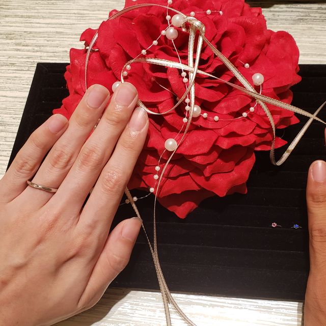 【TRECENTI(トレセンテ)の口コミ】 初めての指輪選びで不安はありましたが、実際に付けてみて付け心地がとて…