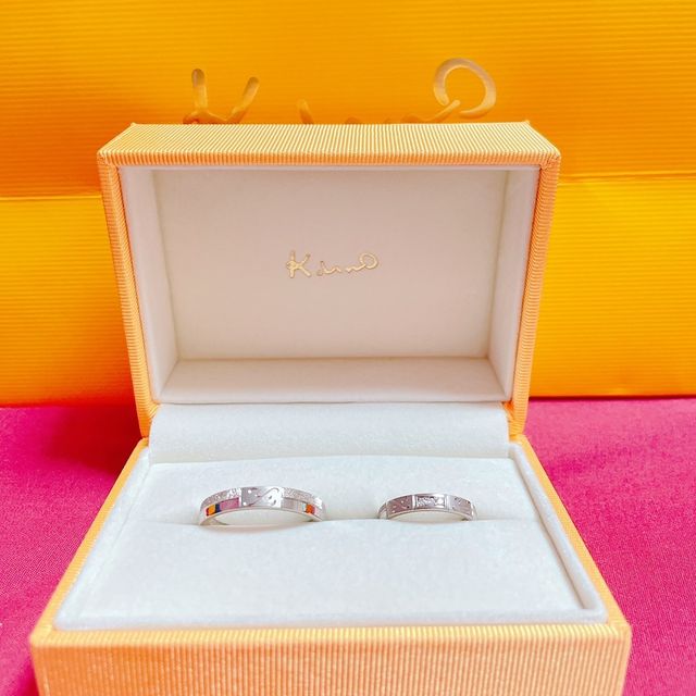 【ケイウノ ブライダル(K.UNO BRIDAL)の口コミ】 指輪の決めては自分もパートナーも納得できたデザインです
お互いのイニシ…