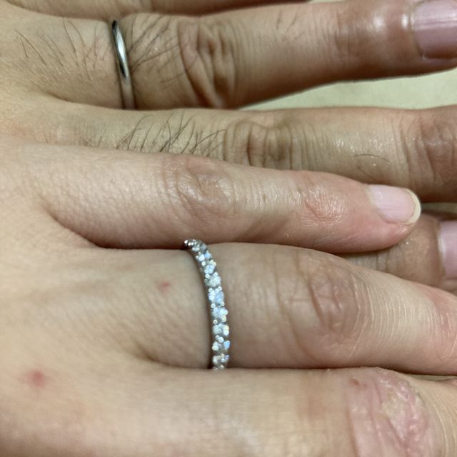 【銀座ダイヤモンドシライシの口コミ】 三店舗訪問予定を、組んでいたが、二店舗目の銀座シライシで決めた。ダイ…