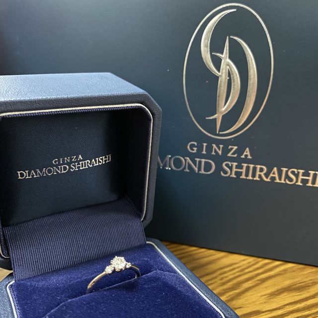 【銀座ダイヤモンドシライシの口コミ】 リングの素材、ダイヤモンドの素材がとても良く、価格もそれに見合ってい…