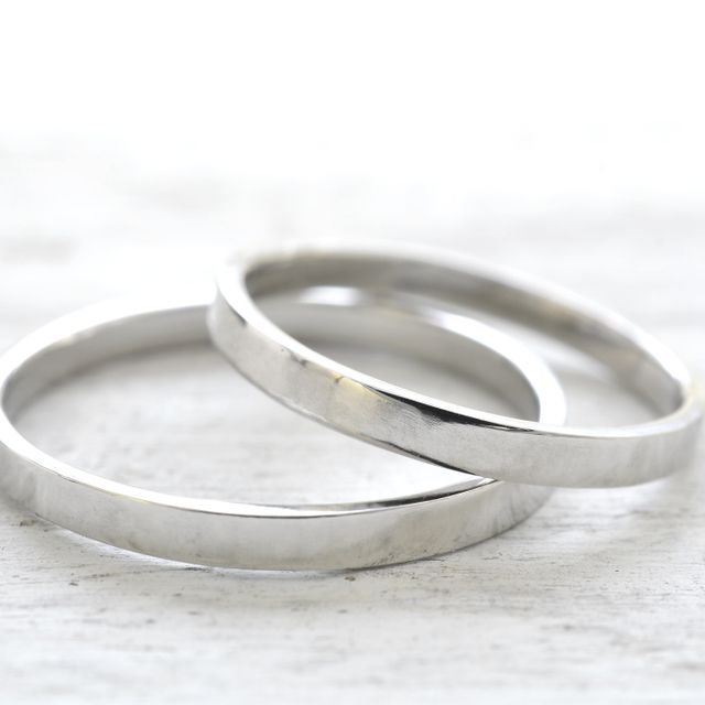 【湘南彫金工房 andfuseの口コミ】 指輪のテイスト：ナチュラル　素材：プラチナ平打ち　デザイン：ミル打ち
…