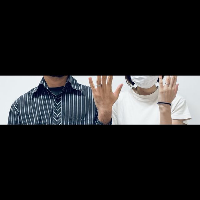 【ついぶ工房の口コミ】 お互いシンプルなものが良い、色はシルバーが良い、と決めていたので今回…