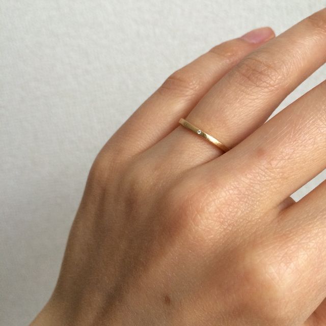 【チェリーブラウン(CHERRY BROWN)の口コミ】 キラキラと輝いている指輪も魅力的ですが、普段使いできるマットな質感が…