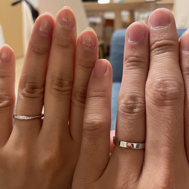 【ケイウノ ブライダル(K.UNO BRIDAL)の口コミ】 お互いに気に入ったデザインがあり、リングの内側のカスタマイズやその値…