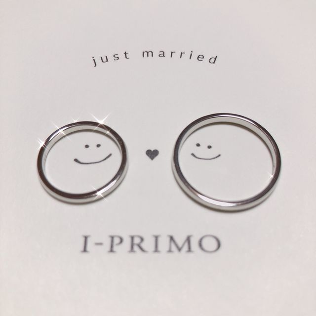 【アイプリモ(I-PRIMO)の口コミ】 結婚指輪だったので、色んなブランドをみてきましたが、お互いシンプルな…