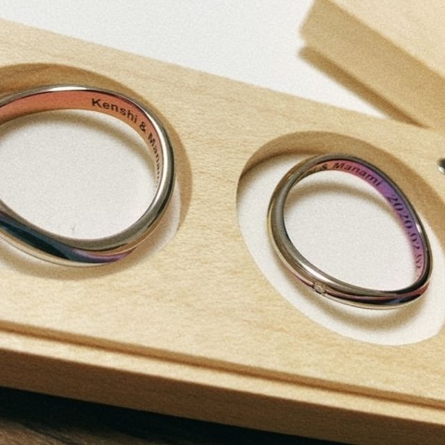 【SORA(ソラ)の口コミ】 結婚指輪に特別感が欲しくて探していたところ、sora様のグラデーションカ…