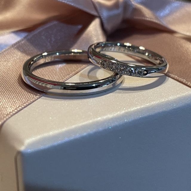 【アイプリモ(I-PRIMO)の口コミ】 彼がプラチナのシンプルストレートを希望していました。婚約指輪なしなの…