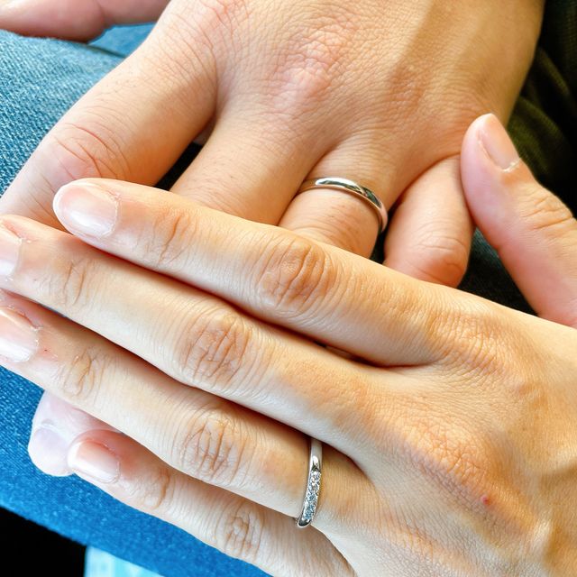 【アイプリモ(I-PRIMO)の口コミ】 彼がプラチナのシンプルストレートを希望していました。婚約指輪なしなの…