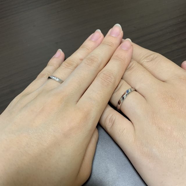 【アイプリモ(I-PRIMO)の口コミ】 店舗で何種類か見せていただいて、男性のデザインが気に入ってしまい、妻…