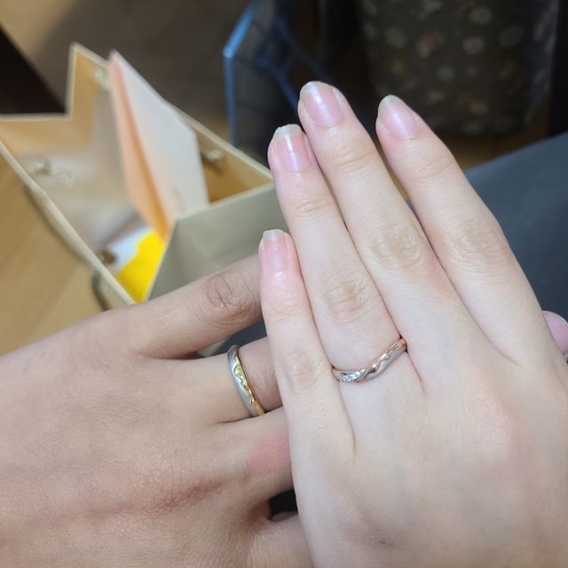 【ケイウノ ブライダル(K.UNO BRIDAL)の口コミ】 ディズニーのブランドの指輪がオーダーメイドで作れると聞いて、迷わずこ…