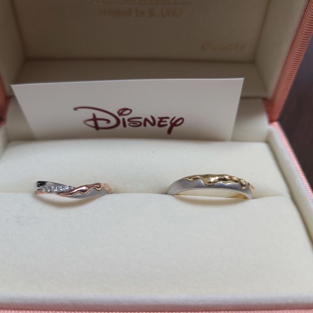 【ケイウノ ブライダル(K.UNO BRIDAL)の口コミ】 ディズニーのブランドの指輪がオーダーメイドで作れると聞いて、迷わずこ…