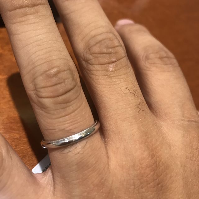 【TRECENTI(トレセンテ)の口コミ】 ミル打ちのデザインが気になっていましたが、彼の方がレースみたいで可愛…