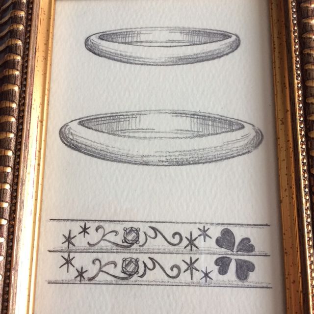 【ケイウノ ブライダル(K.UNO BRIDAL)の口コミ】 結婚指輪は長く身に着けるものなので、シンプルなものが良いなというのが…