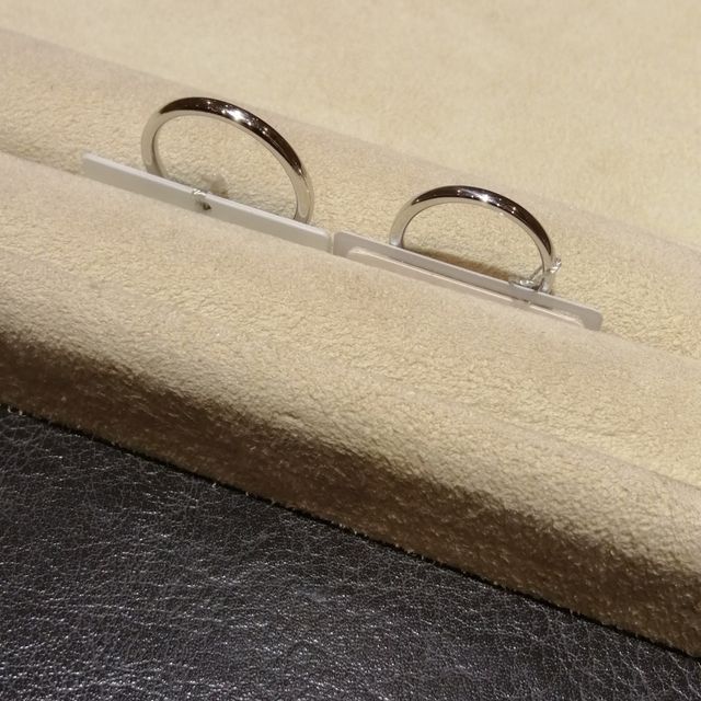【TRECENTI(トレセンテ)の口コミ】 シンプルなデザインのものから、数種類のリングを見させていただきました…