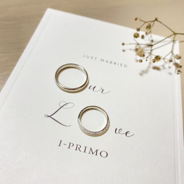 【アイプリモ(I-PRIMO)の口コミ】 元々シンプルなデザインが良くて、ダイヤも何も付いてないものを探してい…