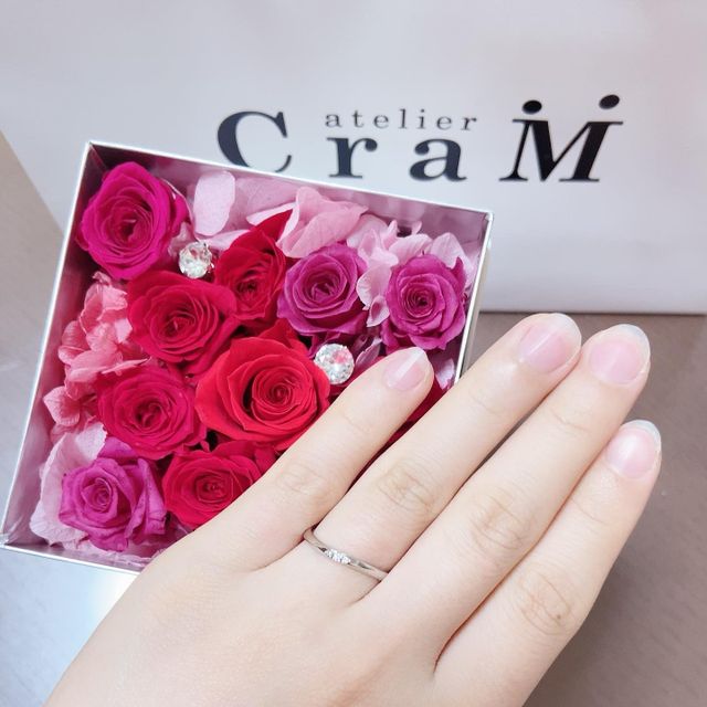 【atelier CraM(アトリエ クラム)の口コミ】 指輪のサイズや太さはもちろん、ひねりを入れたり模様を入れたりすること…