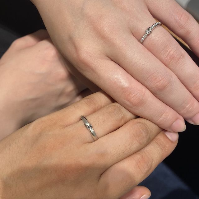 【エクセルコダイヤモンド(EXELCO DIAMOND)の口コミ】 ペア感もあり、他のブランドにはない形となりすごく気に入りました！！！…