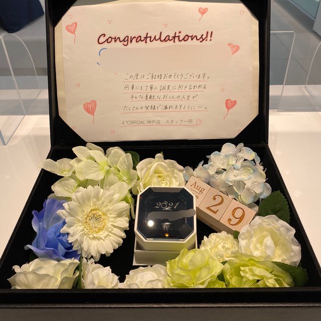 【4℃ BRIDAL(ヨンドシーブライダル)の口コミ】 シンプルで長く着けられるデザインかつチープではない存在感のあるデザイ…