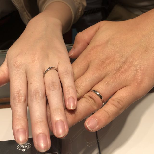 【銀座ダイヤモンドシライシの口コミ】 結婚指輪はアミュレットに決めました。理由としてはつけ心地の良さを重視…