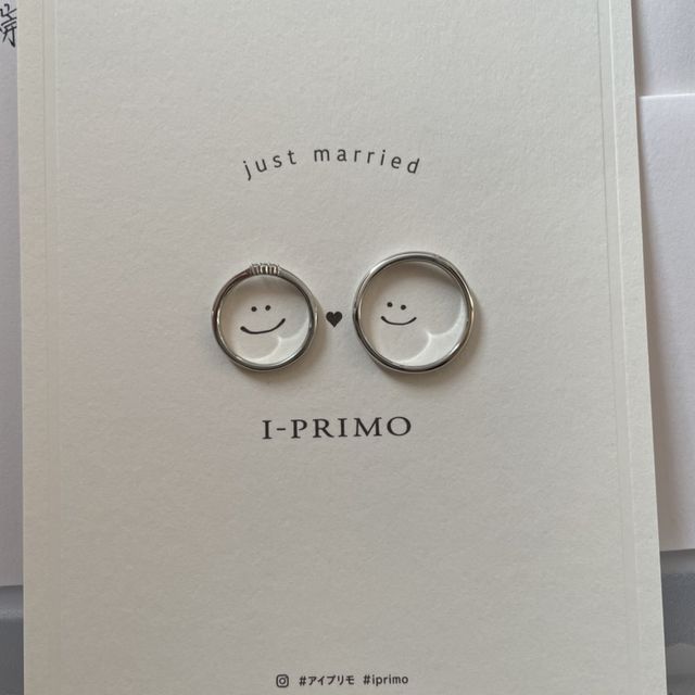 【アイプリモ(I-PRIMO)の口コミ】 店員さんの対応がよくいろいろな指輪を試させていただきデザインで選びま…