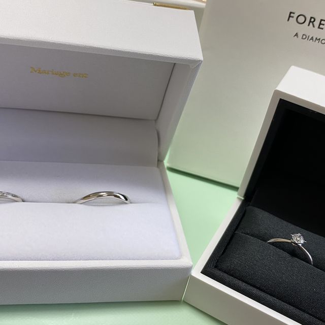 【FOREVERMARK(フォーエバーマーク)の口コミ】 着け心地と長く使えるシンプルなデザイン，また指が綺麗に見えるよう少し…