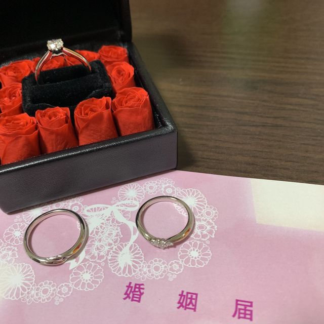 【エクセルコダイヤモンド(EXELCO DIAMOND)の口コミ】 年齢も年齢なのであまり派手な物ではなく、シンプルかつ可愛いデザインの…