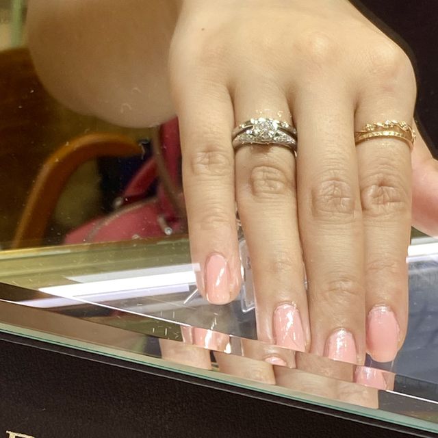 【ブルガリ(BVLGARI)の口コミ】 プラチナのしっかりした土台にダイヤモンドをセッティングしており、少し…