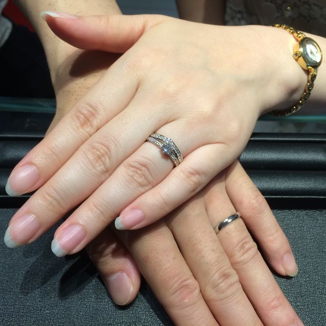 【エクセルコダイヤモンド(EXELCO DIAMOND)の口コミ】 エンゲージは他店も見ましたが、エクセルコさんのダイヤの輝きが1番でした…