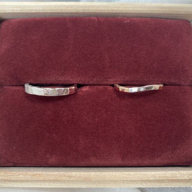 【ichi(イチ)の口コミ】 指輪のデザインを自分たちで決めました。納得がいくまで職人さんと話し合…