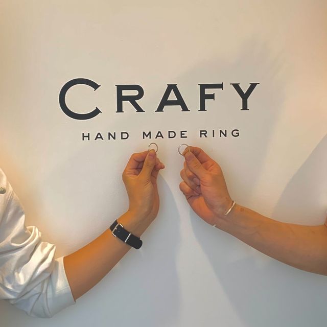 【CRAFY(クラフィ)の口コミ】 人生一度の結婚指輪をお店で買うのではなく、
自分たちで手作りしたいと思…