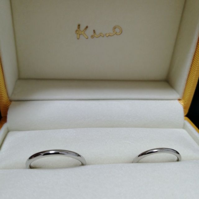 【ケイウノ ブライダル(K.UNO BRIDAL)の口コミ】 銀座の他店で婚約指輪を購入していたため、同じ店舗で結婚指輪も購入しよ…