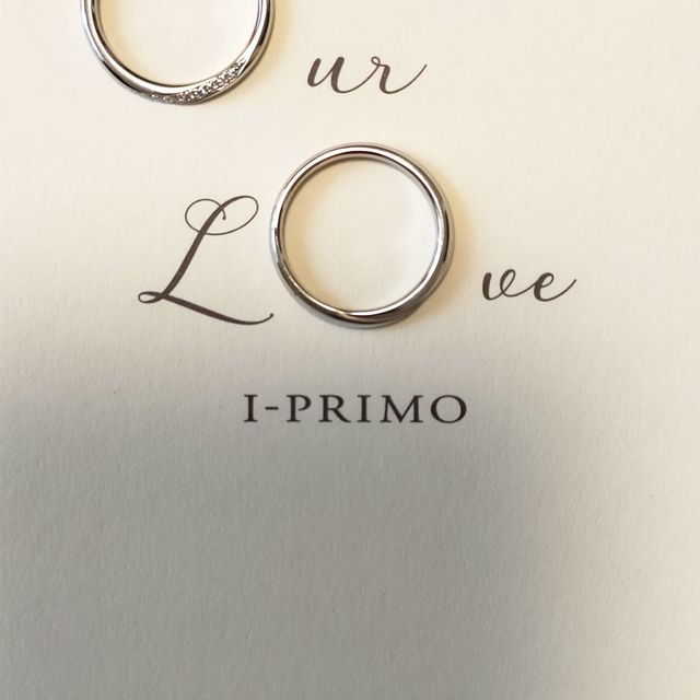 【アイプリモ(I-PRIMO)の口コミ】 婚約指輪を同店で購入しており、重ね付けする際に、デザインが統一されて…