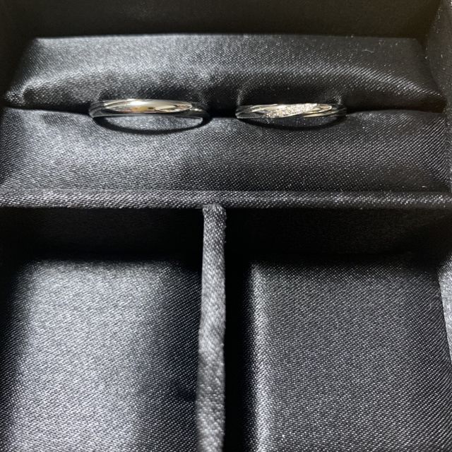 【ラザール ダイヤモンド(LAZARE DIAMOND)の口コミ】 いろいろある中から気になった物をいくつか試着して、1番自分たちにしっく…