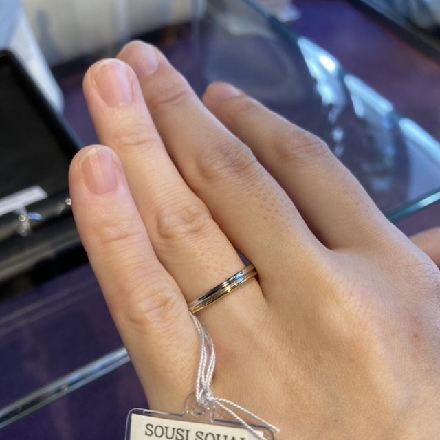 【SOUSI SOUAI(ソウシソウアイ)の口コミ】 写真は日本人の黄色肌に馴染む金とプラチナのダブル使いでシンプルだけど…