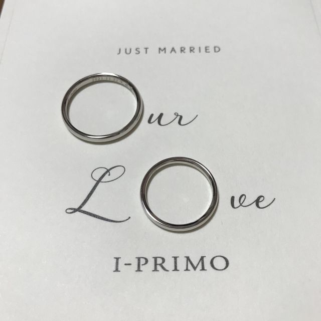 【アイプリモ(I-PRIMO)の口コミ】 2人で歳をとったときにも、華美になりすぎずにつけられるものを選びました…