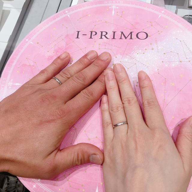 【アイプリモ(I-PRIMO)の口コミ】 2人で歳をとったときにも、華美になりすぎずにつけられるものを選びました…
